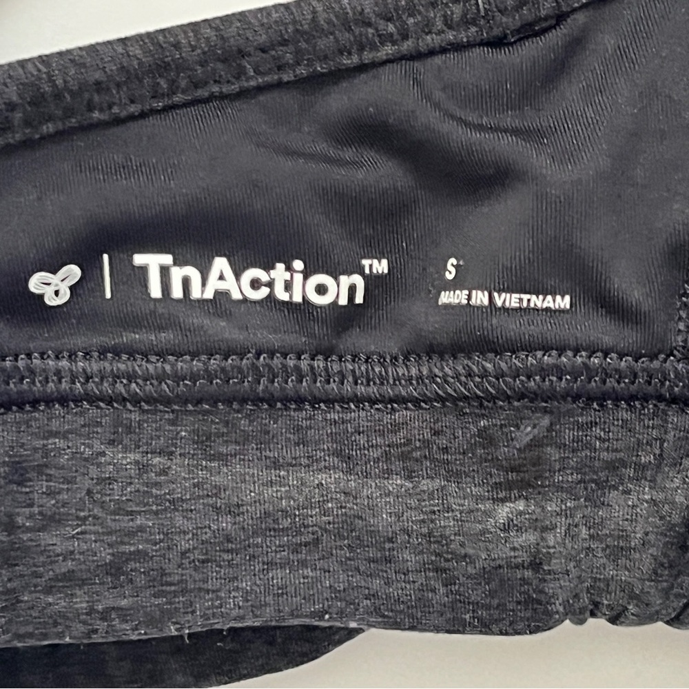 Aritzia TnAction TnaLIFE Perform Sports Bra Heathered Charcoal Gray Workout Sz S - Picture 6 of 11
